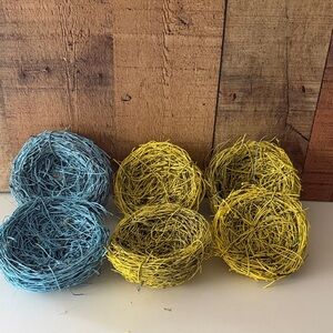 Decorative Blue and Yellow Nest Set